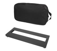 Uqezagpa Pedalera de efecto de guitarra con bolsa de transporte, placa de pedal de efecto de aleación de aluminio, portátil, grande, tabla de pedal de guitarra