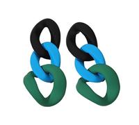 Uqezagpa Pendientes de acrílico irregulares, aretes de moda únicos, ligeros y cómodos, adecuados para el día a día, Size Approx. 0.78x1.96inch2x5cm, Acrílico, berilo