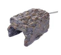 Uqezagpa Percha de escalada de corteza simulada que ofrece una distribución uniforme del calor para un entorno seguro de jaula de pájaros y termostato automático de relajación