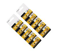 Uqezagpa Pilas de botón AG3 / LR41 / 736 pilas de botón de durabilidad para uso diario, voltajes estables para electrónica pequeña