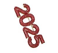 Uqezagpa Pin de solapa con diamantes de imitación de cristal para joyería, accesorios para fotos, broche de cristal de Año Nuevo, Head C 56-58CM, Metal