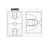 Uqezagpa Pizarra de borrado en seco para entrenadores de fútbol, pizarra blanca para entrenadores, marcador de entrenamiento con marcador de pizarra blanca borrable portapapeles de baloncesto