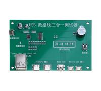 Uqezagpa Placa probadora de cables de datos USB con indicadores LED para ingenieros y consumidores con comprobador multifunción de compatibilidad completa