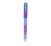 Uqezagpa Pluma estilográfica colorida desmontable con relleno de pistón, puntas finas, opcional, ideal para niños que escriben, pluma estilográfica Practin con pluminas, cartucho recargable para