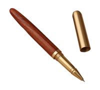Uqezagpa Pluma estilográfica de madera para boda, hotel, oficina, bolígrafo de madera, escritura suave, funda de gel