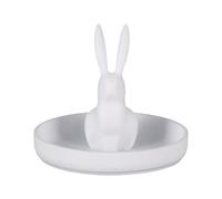 Uqezagpa Práctica bandeja de almacenamiento para accesorios de joyería con forma de conejos, adecuada para el hogar y accesorios de viaje, planificador de joyas encantador