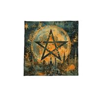 Uqezagpa Práctica tela plegable de tarot, fácil de limpiar, terciopelo, adivinación, textura, adecuada para prácticas espirituales, mantel de tarots