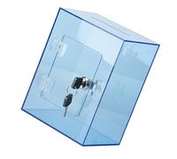 Uqezagpa Práctico tarro de ahorro de acrílico visible, elegante alcancía con tapa extraíble, caja de ahorro de dinero de acrílico transparente con