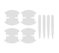 Uqezagpa Protector de manija de puerta de vehículo, película adhesiva transparente, protector antiarañazos para exterior automotriz, 8 unidades, película protectora para manija de puerta automotriz