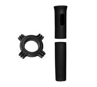 Uqezagpa Protector de silicona flexible para micrófonos con agarre antideslizante para varios lugares de entretenimiento, funda de asa de micrófonos