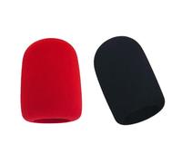 Uqezagpa Protectores de espuma para micrófonos, protector de micrófono, filtro cómodo para llevar 2 micrófonos para cubierta de voz transparente