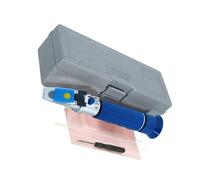 Uqezagpa Refractómetro de salinidad de agua de mar para mantenimiento de acuarios, detección precisa de niveles de sal, probador de aleación de aluminio, medición de acuario en el hogar