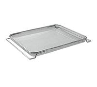 Uqezagpa Rejilla de alambre chapado en cromo de hierro para asar cestas de metal para horno, freidoras de aire para hornear, asar, secar, freidoras de aire, alambre de horno