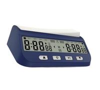 Uqezagpa Reloj de ajedrez multifunción con sonido ajustable y 5 modos de temporizador para práctica de torneos, juego portátil, ajedrez de sonido ajustable