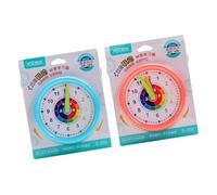 Uqezagpa Reloj de aprendizaje con manos móviles, reloj educativo de aprendizaje temprano para niños a partir de 3 años, herramienta de educación en casa para hablar y aprender a decir la hora