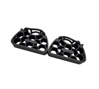 Uqezagpa Retenedores de pedales para bicicletas, estabilizadores de pedales, reposapiés con correa de goma ajustable y marco hexagonal ergonómico para reparación de bicicletas