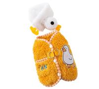 Uqezagpa Ropa de invierno para perro, chaleco peludo para uso en interiores y exteriores, ropa de sudadera, ropa de invierno, para caminar, acampar, chaleco para mascotas, bufanda ajustable para perro