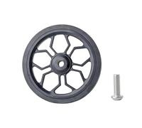 Uqezagpa Rueda de carretilla ligera portátil silenciosa para bicicletas plegables, scooters y bicicletas de equilibrio, rueda de goma duradera