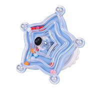 Uqezagpa Rueda giratoria interactiva, juguete colorido para pájaros pequeños, accesorios de jaula de ejercicio con rotación
