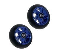 Uqezagpa Rueda profesional de 100 mm para monopatín, llantas de aleación de aluminio de alta calidad, neumáticos de poliuretano, rodamiento de precisión, rueda de repuesto para patineta