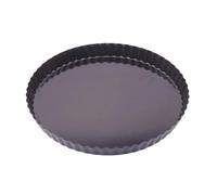 Uqezagpa Sartenes resistentes para tartas, extraíbles, de fondo suelto, antiadherentes, para quiches, bandeja redonda para hornear, apta para lavavajillas, extraíble, parte inferior suelta