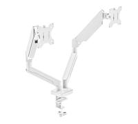 Uqezagpa Sistemas de montaje de rangos para pantallas de 13 a 32 pulgadas, brazo de posicionamiento flexible con rotación de 360 grados + inclinación de 90° a 90°, rangos eficientes de espacio