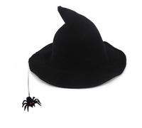 Uqezagpa Sombrero ardiente para hombre, disfraz de capitán de gran frontera, transpirable, para fiestas de Halloween y disfraz de bruja arañas