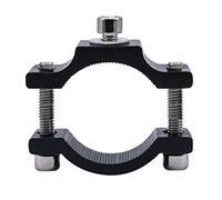 Uqezagpa Soporte de aleación de aluminio para manillar de motocicleta para luz LED, gran rendimiento, linterna de bicicleta, soporte de linterna LED frontal