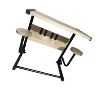 Uqezagpa Soporte de exhibición para casco de motocicleta, construcción de metal de madera resistente, moderno, organizador de almacenamiento de garaje, antideslizante, vitrina para cascos de