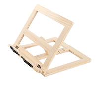 Uqezagpa Soporte de madera para libros, soporte de lectura de 3 ajustes, clips de página, portátil, para libros de cocina y libros de texto