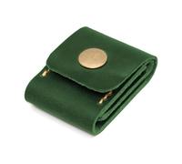 Uqezagpa Soporte para púas de guitarra, de piel sintética, organizador de púas, estuche de almacenamiento para púas de guitarra, Green, 6*4.6cm