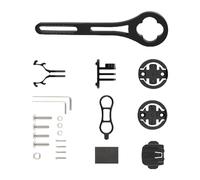 Uqezagpa Soporte profesional para odómetros de bicicleta para manillar de montaña, soporte de ordenador para diversas condiciones de ciclismo, soportes de extensión de luz