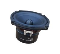 Uqezagpa Subwoofer cuadrado profesional de 5.25 pulgadas, chasis de metal envolvente de goma, alta fidelidad, salida de graves, altavoces Hifi de goma de metal