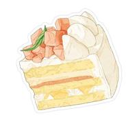 Uqezagpa Sweet Station Series - Bloc de notas adhesivas para postres, pasteles, notas para la escuela