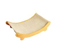 Uqezagpa Tablero rascador para gatos, tabla de madera, aburrimiento, gatos, ejercicio interior, tumbona, juguete para gatos, almohadilla de sisal de madera