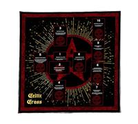 Uqezagpa Tapiz cuadrado de adivinaciones para lectura, astrología, mantel de tarots, mantel de brujería, suministros de adivinaciones, decoración de pared