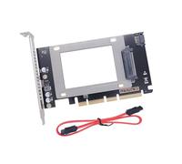 Uqezagpa Tarjeta de expansión PCIe a U.2 SFF8639 NVMe Adaptador de disco para almacenamiento de alta velocidad, se puede utilizar con ampliación de interfaces de 4 x 8 x 16 x