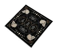 Uqezagpa Tarjeta de lectura, mantel de astrología, mantel cuadrado para altares, tarjetas de adivinaciones, mantel de brujería, mazo duradero de lectura, tarots, mantel espiritual