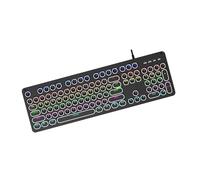 Uqezagpa Teclado mecánico personalizable para juegos, dinámica, iluminación LED, diseño de intercambio en caliente, interruptores táctiles, cable USB C, conexión punk, teclado combinado LED