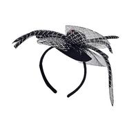 Uqezagpa Top Hat & Black Spiders - Aro de pelo para sesiones de fotos, soporte para el pelo de Halloween, cosplay, fiesta, disfraz para niños, mujeres, diademas para mujer, diadema para mujer, diadema