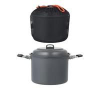 Uqezagpa Utensilios de cocina multifunción para camping, pícnics y sopas, para 4 a 7 personas, de aluminio duro, utensilios de cocina de gran capacidad