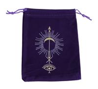 Uqezagpa Velvets - Bolsa de almacenamiento de tarot para tarjetas de juego de mesa, con cordones, para tarjetas de oráculos, runas, regalo de viaje, bolsas de joyería, tarjetas de oráculos, terciopelo