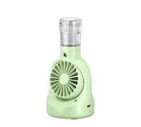 Uqezagpa Ventilador de escritorio pequeño, potente ventilador de bolsillo pequeño, ligero, recargable, rociador de nebulización recargable
