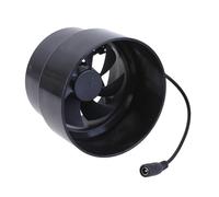 Uqezagpa Ventilador en línea de 97 mm, silencioso, ventilador de ventilación para barcos marinos y autocaravanas, 12 V CC, funcionamiento silencioso