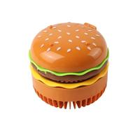 Uqezagpa Ventilador portátil de mesa con forma de hamburguesa de batería de una sola velocidad para oficinas de noche o actividades al aire libre, ventilador portátil de escritorio