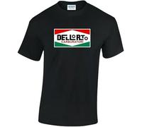 UQSQYDIYO Mens Black DELLORTO Tshirt Italian Scooter Retro Colour25