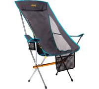 Uquip Silla de camping Infinity Lounger I Silla plegable ligera con capacidad de carga de 120 kg I Silla plegable compacta de aluminio I Silla portátil al aire libre para camping, senderismo, ciclismo