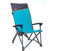 Uquip Silla de camping Barry Petrol I Silla plegable plegable con capacidad de carga de 200 kg I Silla plegable compacta de acero y poliéster I Silla plegable al aire libre para camping, playa, pesca