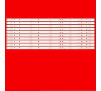 UQXJK LED Backlight Strip Compatible con LED58EC320A LCD-60UE20A LED58K220 LED58EC550UA JL.D58051330-003BS-M SVH580A01_5LED REEMPLAYO(50PCS FOR 5 TV)