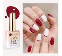 UR SUGAR Esmalte de uñas ultravioleta rojo, 15 ML gel de vino UV LED inyección de pintura DIY